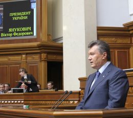Президент України Віктор Янукович виступив зі щорічним посланням до Верховної Ради