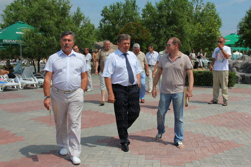 Микола Ярмощук та Олексій Бакай привітали учасників проекту «Майданс» в Аквапарку