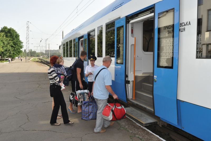 Єдиний в Україні рейковий автобус почав курсувати в Запорізькій області