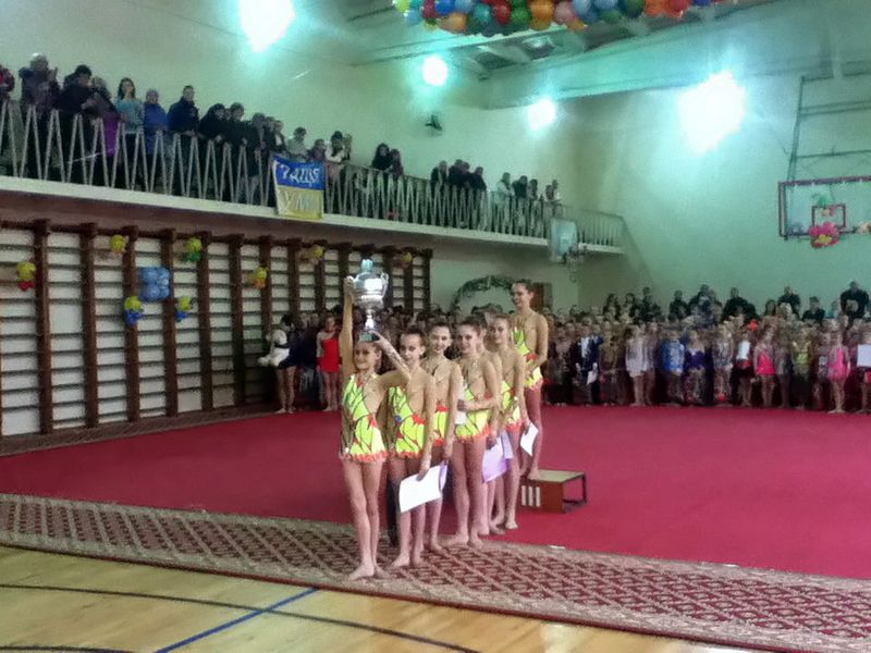 За Кубок України з естетичної гімнастики спортсмени змагались у Запоріжжі
