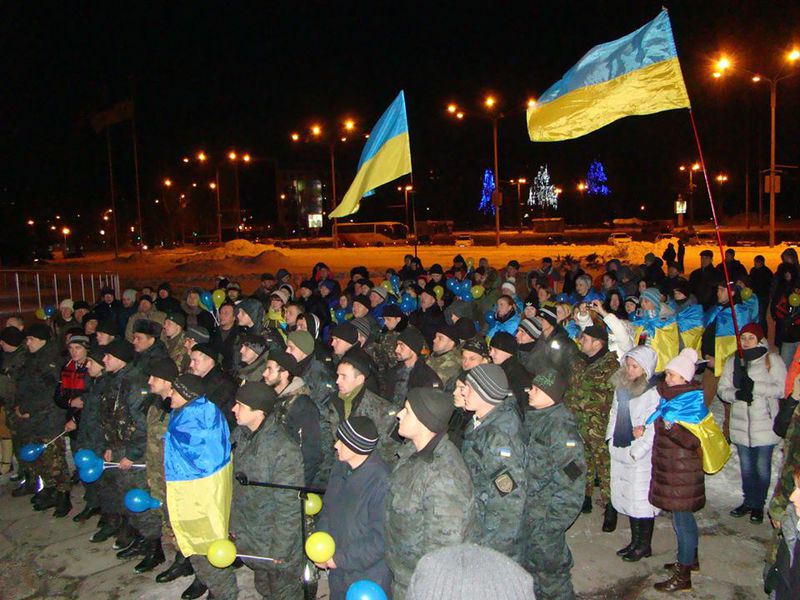Запоріжці зустріли бійців Національної гвардії  України